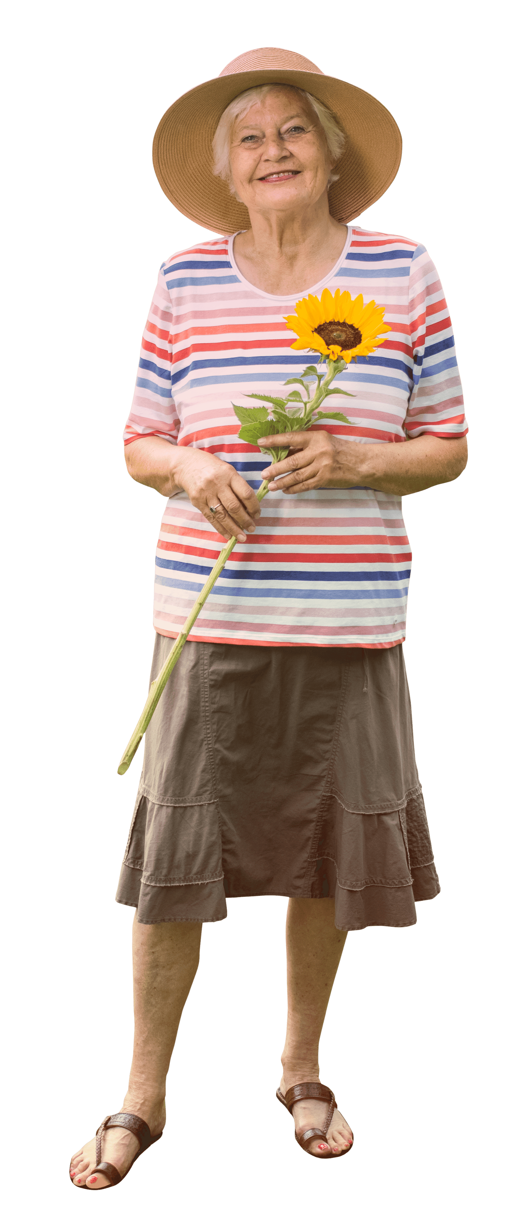 karla-senior-woman-sunflower